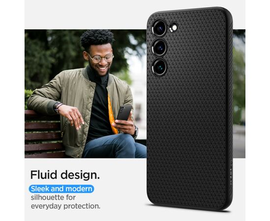 Чехол для моб. телефона Spigen Samsung Galaxy S23+ Liquid Air, Matte Black (ACS05666), изображение 4 Чехол для моб. телефона Spigen Samsung Galaxy S23+ Liquid Air, Matte Black (ACS05666), изображение 4