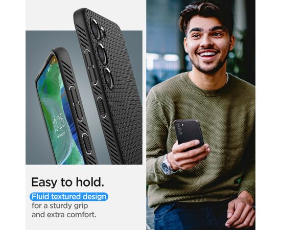 Чехол для моб. телефона Spigen Samsung Galaxy S23+ Liquid Air, Matte Black (ACS05666), изображение 6 Чехол для моб. телефона Spigen Samsung Galaxy S23+ Liquid Air, Matte Black (ACS05666), изображение 6