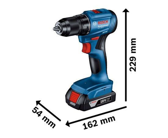 Шуруповерт Bosch GSR 185-LI, 2х2.0 Ah, ЗУ GAL 18V-20, кейс (0.601.9K3.000), изображение 5 Шуруповерт Bosch GSR 185-LI, 2х2.0 Ah, ЗУ GAL 18V-20, кейс (0.601.9K3.000), изображение 5