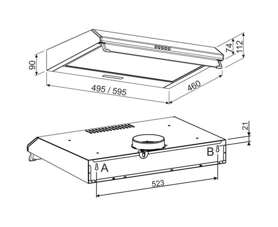 Вытяжка кухонная Jantar PHT I LED 60 BR, изображение 11 Вытяжка кухонная Jantar PHT I LED 60 BR, изображение 11