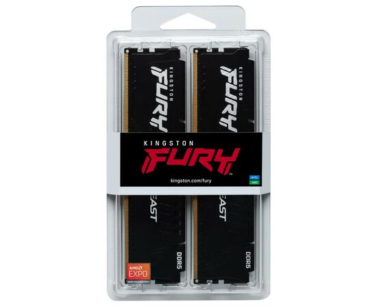 Модуль пам'яті для комп'ютера DDR5 16GB (2x8GB) 5600 MHz Beast Kingston Fury (ex.HyperX) (KF556C36BBEK2-16), зображення 5 Модуль пам'яті для комп'ютера DDR5 16GB (2x8GB) 5600 MHz Beast Kingston Fury (ex.HyperX) (KF556C36BBEK2-16), зображення 5