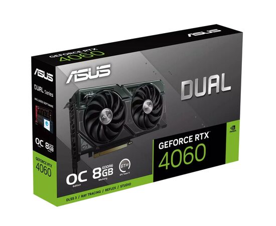 Видеокарта ASUS GeForce RTX4060 8Gb DUAL OC (DUAL-RTX4060-O8G), изображение 12 Видеокарта ASUS GeForce RTX4060 8Gb DUAL OC (DUAL-RTX4060-O8G), изображение 12