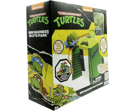 Игровой набор Funrise TMNT Черепашки-ниндзя классические мини Скейт-парк (71053), изображение 2 Игровой набор Funrise TMNT Черепашки-ниндзя классические мини Скейт-парк (71053), изображение 2