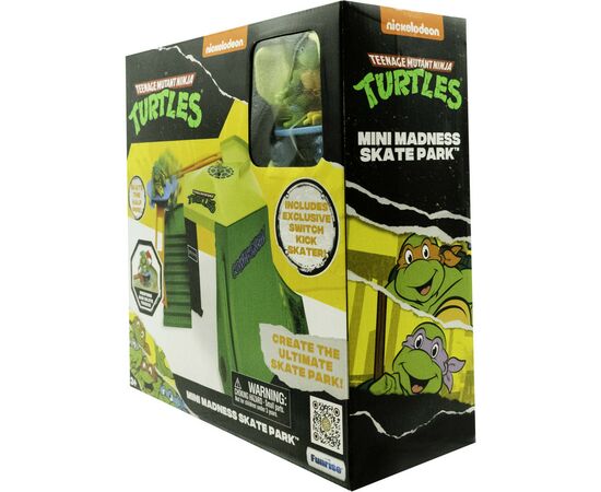 Игровой набор Funrise TMNT Черепашки-ниндзя классические мини Скейт-парк (71053), изображение 3 Игровой набор Funrise TMNT Черепашки-ниндзя классические мини Скейт-парк (71053), изображение 3