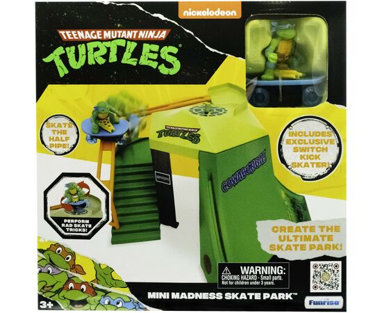 Игровой набор Funrise TMNT Черепашки-ниндзя классические мини Скейт-парк (71053), изображение 4 Игровой набор Funrise TMNT Черепашки-ниндзя классические мини Скейт-парк (71053), изображение 4