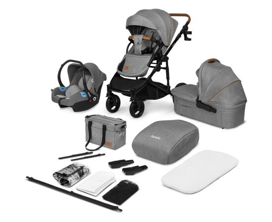 Коляска Lionelo 3 в 1 Mari Tour Grey Stone (LO-MARI TOUR 3IN1 GREY STONE), изображение 12 Коляска Lionelo 3 в 1 Mari Tour Grey Stone (LO-MARI TOUR 3IN1 GREY STONE), изображение 12