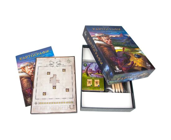 Настольная игра Ігромаг Картографы (Cartographers: A Roll Player Tale) украинский (6901), изображение 3 Настольная игра Ігромаг Картографы (Cartographers: A Roll Player Tale) украинский (6901), изображение 3