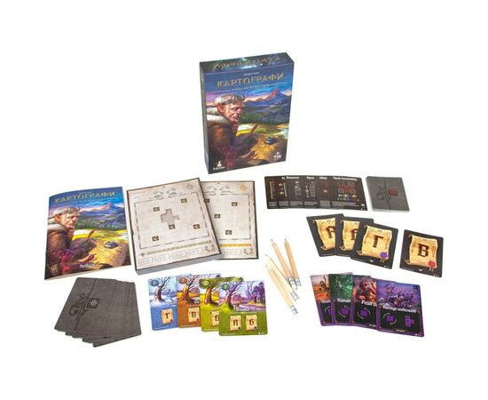 Настольная игра Ігромаг Картографы (Cartographers: A Roll Player Tale) украинский (6901), изображение 4 Настольная игра Ігромаг Картографы (Cartographers: A Roll Player Tale) украинский (6901), изображение 4