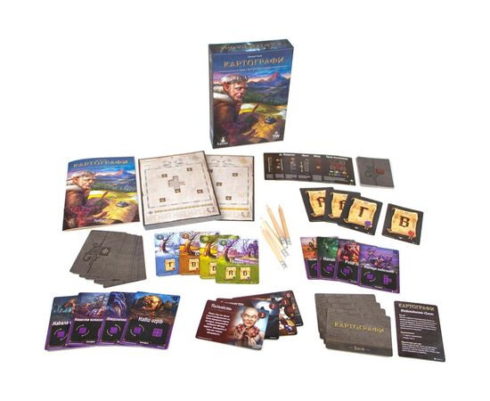 Настольная игра Ігромаг Картографы (Cartographers: A Roll Player Tale) украинский (6901), изображение 6 Настольная игра Ігромаг Картографы (Cartographers: A Roll Player Tale) украинский (6901), изображение 6