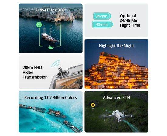 Квадрокоптер DJI Mini 4 Pro with RC 2 Remote Controller (CP.MA.00000732.01), изображение 12 Квадрокоптер DJI Mini 4 Pro with RC 2 Remote Controller (CP.MA.00000732.01), изображение 12