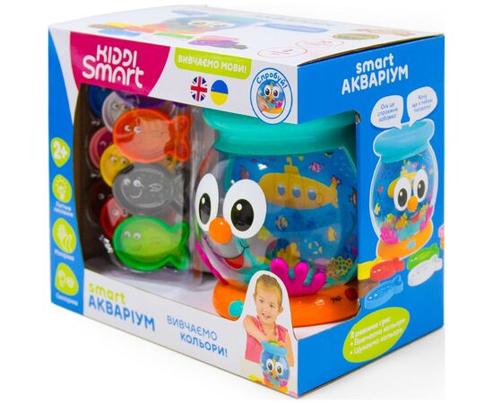 Развивающая игрушка Kiddi Smart Интерактивная обучающая игрушка Smart-Аквариум украинский и английский язык (207659), изображение 7 Развивающая игрушка Kiddi Smart Интерактивная обучающая игрушка Smart-Аквариум украинский и английский язык (207659), изображение 7