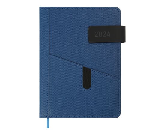 Тижневик Buromax датований 2024 GALAXY, А5 синій (BM.2123-02)