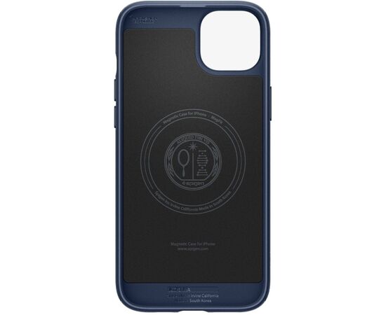 Чехол для мобильного телефона Spigen Apple iPhone 15 Plus Mag Armor MagFit Navy Blue (ACS06672), изображение 3 Чехол для мобильного телефона Spigen Apple iPhone 15 Plus Mag Armor MagFit Navy Blue (ACS06672), изображение 3