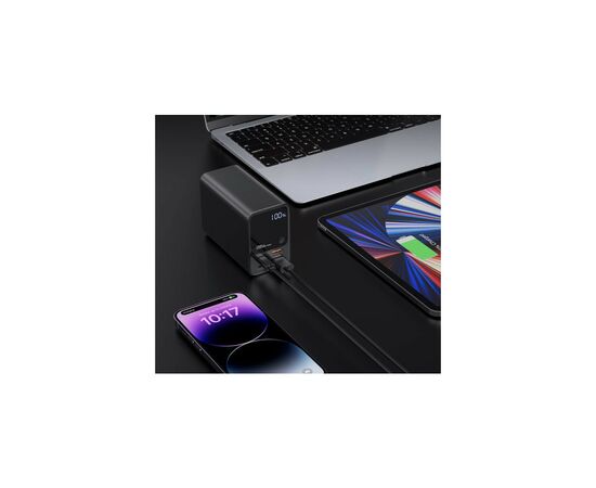 Батарея универсальная Choetech 27000mAh, PD/3.0/100W, USB-C*2/100+100W, USB-A*2/QC3.0/22.5W (B635-BK), изображение 9 Батарея универсальная Choetech 27000mAh, PD/3.0/100W, USB-C*2/100+100W, USB-A*2/QC3.0/22.5W (B635-BK), изображение 9