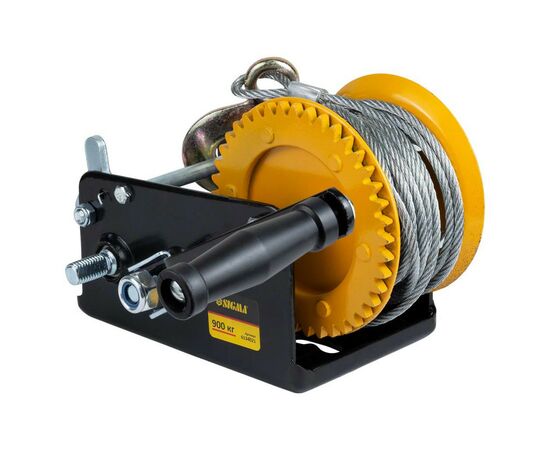 Лебідка Sigma ручна барабанна, сталевий трос 10мx5мм, 900кг (6134021), зображення 10 Лебідка Sigma ручна барабанна, сталевий трос 10мx5мм, 900кг (6134021), зображення 10