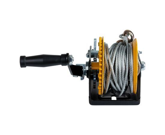 Лебідка Sigma ручна барабанна, сталевий трос 10мx5мм, 900кг (6134021), зображення 6 Лебідка Sigma ручна барабанна, сталевий трос 10мx5мм, 900кг (6134021), зображення 6