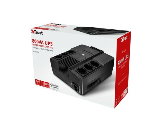 Источник бесперебойного питания Trust Maxxon 800VA UPS (23326_TRUST), изображение 4 Источник бесперебойного питания Trust Maxxon 800VA UPS (23326_TRUST), изображение 4