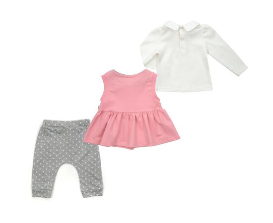 Набор детской одежды Tongs с бантиками (2624-80G-pink), изображение 7 Набор детской одежды Tongs с бантиками (2624-80G-pink), изображение 7