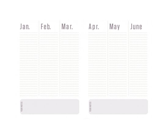 Тижневик Yes недатований Giovanni A6 432 сторінки Гірчичний з сірим (252061), зображення 8