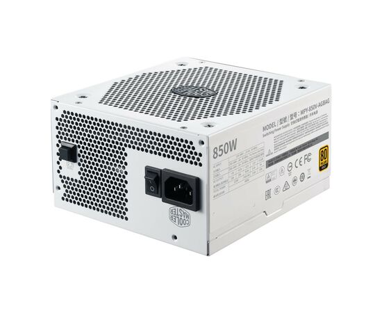 Блок питания CoolerMaster 850W V850 Gold - V2 (White Edition) (MPY-850V-AGBAG-EU), изображение 2 Блок питания CoolerMaster 850W V850 Gold - V2 (White Edition) (MPY-850V-AGBAG-EU), изображение 2