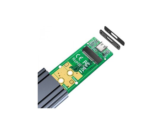 Карман внешний Maiwo M.2 SSD NVMe (PCIe) — USB 3.1 Type-C (K1686P space grey), изображение 7 Карман внешний Maiwo M.2 SSD NVMe (PCIe) — USB 3.1 Type-C (K1686P space grey), изображение 7