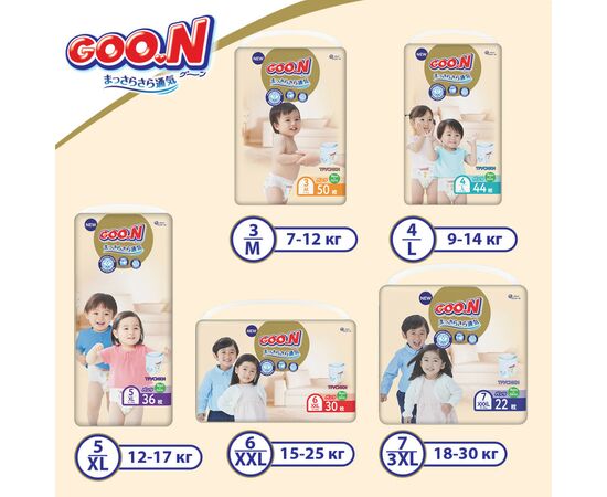 Подгузник GOO.N Premium Soft 15-25 кг размер 2XL трусики 30 шт. (863230), изображение 9 Подгузник GOO.N Premium Soft 15-25 кг размер 2XL трусики 30 шт. (863230), изображение 9