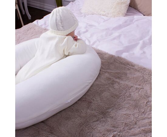 Подушка MirSon для беременных и кормления №8300 Velvet Line 28-0001 White Велюр 30х170х20 см (2200006200253), изображение 9 Подушка MirSon для беременных и кормления №8300 Velvet Line 28-0001 White Велюр 30х170х20 см (2200006200253), изображение 9