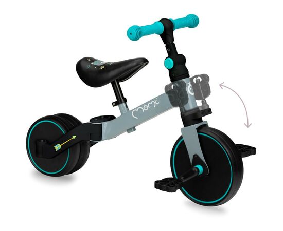 Беговел MoMi Loris 3 в 1 велосипед Grey-Turquoise (ROBI00041), изображение 12 Беговел MoMi Loris 3 в 1 велосипед Grey-Turquoise (ROBI00041), изображение 12