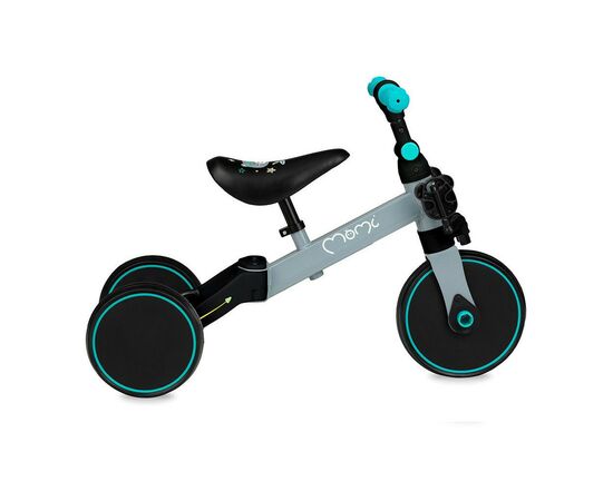 Беговел MoMi Loris 3 в 1 велосипед Grey-Turquoise (ROBI00041), изображение 2 Беговел MoMi Loris 3 в 1 велосипед Grey-Turquoise (ROBI00041), изображение 2