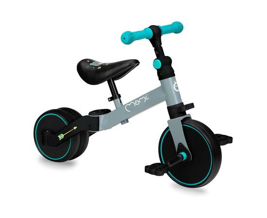 Беговел MoMi Loris 3 в 1 велосипед Grey-Turquoise (ROBI00041), изображение 3 Беговел MoMi Loris 3 в 1 велосипед Grey-Turquoise (ROBI00041), изображение 3