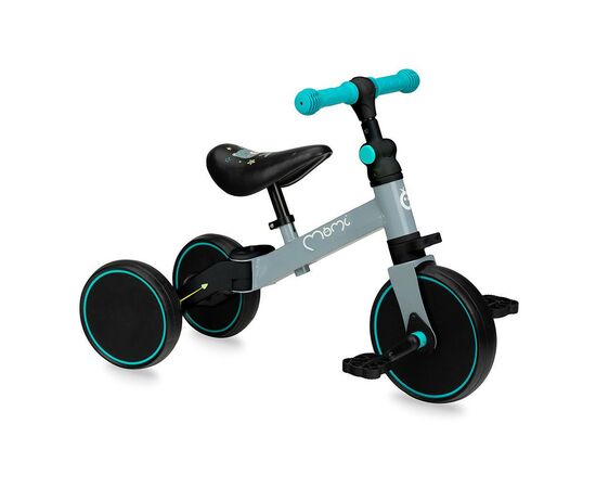 Беговел MoMi Loris 3 в 1 велосипед Grey-Turquoise (ROBI00041), изображение 4 Беговел MoMi Loris 3 в 1 велосипед Grey-Turquoise (ROBI00041), изображение 4