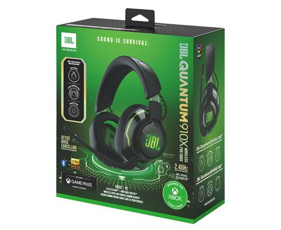 Навушники JBL Quantum 910X Wireless for Xbox Black (JBLQ910XWLBLKGRN), зображення 12 Навушники JBL Quantum 910X Wireless for Xbox Black (JBLQ910XWLBLKGRN), зображення 12