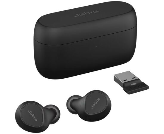 Наушники Jabra Evolve2 Buds USB-A MS Black (20797-999-999), изображение 2 Наушники Jabra Evolve2 Buds USB-A MS Black (20797-999-999), изображение 2
