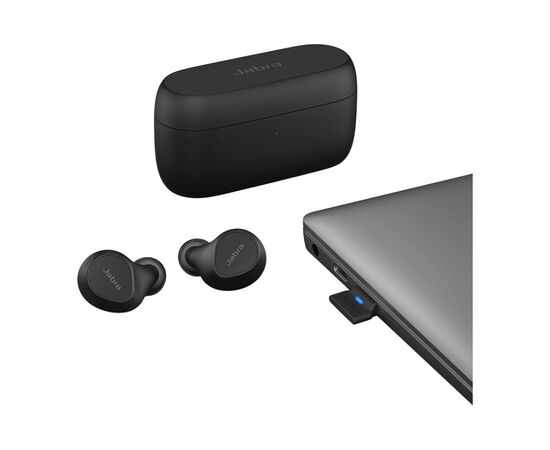 Наушники Jabra Evolve2 Buds USB-A MS Black (20797-999-999), изображение 4 Наушники Jabra Evolve2 Buds USB-A MS Black (20797-999-999), изображение 4