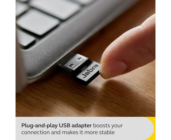 Наушники Jabra Evolve2 Buds USB-A MS Black (20797-999-999), изображение 7 Наушники Jabra Evolve2 Buds USB-A MS Black (20797-999-999), изображение 7