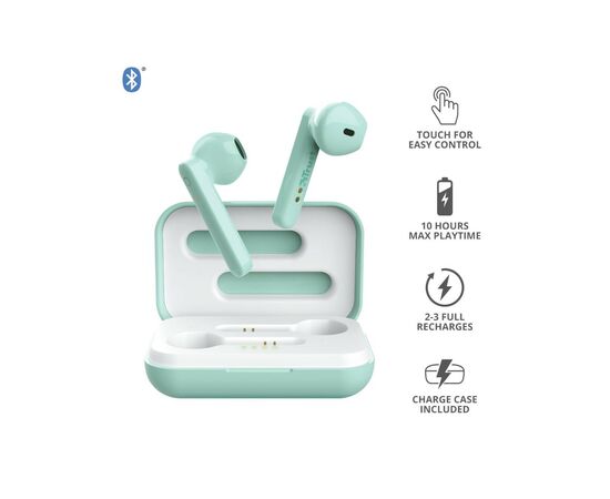 Наушники Trust Primo Touch True Wireless Mic Mint (23781), изображение 10 Наушники Trust Primo Touch True Wireless Mic Mint (23781), изображение 10