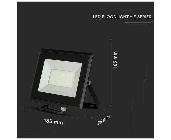 Прожектор V-TAC LED30W, SKU-5954, E-series, 230V, 6400К (3800157625470), изображение 5 Прожектор V-TAC LED30W, SKU-5954, E-series, 230V, 6400К (3800157625470), изображение 5