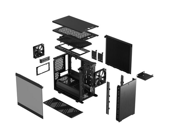 Корпус Fractal Design Define 7 Nano - Black TG Light (FD-C-DEF7N-02), изображение 12 Корпус Fractal Design Define 7 Nano - Black TG Light (FD-C-DEF7N-02), изображение 12