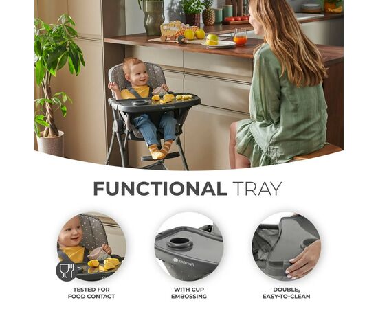 Стульчик для кормления Kinderkraft Foldee Green (5902533922444), изображение 10 Стульчик для кормления Kinderkraft Foldee Green (5902533922444), изображение 10