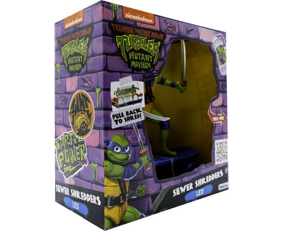 Игровой набор Funrise TMNT Черепашки-ниндзя классические Мастера боевых искусств Леонардо movie star 2023 (71059), изображение 3