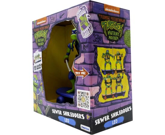 Игровой набор Funrise TMNT Черепашки-ниндзя классические Мастера боевых искусств Леонардо movie star 2023 (71059), изображение 4