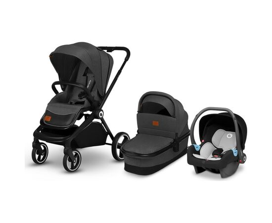 Коляска Lionelo 3 в 1 Mika Grey Graphite (LO-MIKA 3IN1 GREY GRAPHITE), изображение 11 Коляска Lionelo 3 в 1 Mika Grey Graphite (LO-MIKA 3IN1 GREY GRAPHITE), изображение 11