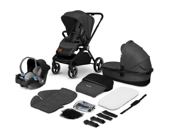 Коляска Lionelo 3 в 1 Mika Grey Graphite (LO-MIKA 3IN1 GREY GRAPHITE), изображение 12 Коляска Lionelo 3 в 1 Mika Grey Graphite (LO-MIKA 3IN1 GREY GRAPHITE), изображение 12