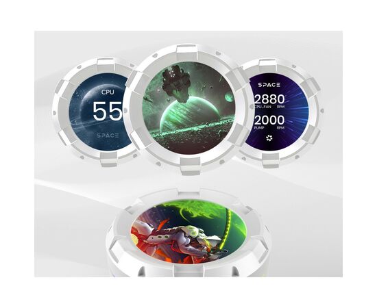 Система водяного охлаждения ID-Cooling SL240 WHITE, изображение 10 Система водяного охлаждения ID-Cooling SL240 WHITE, изображение 10