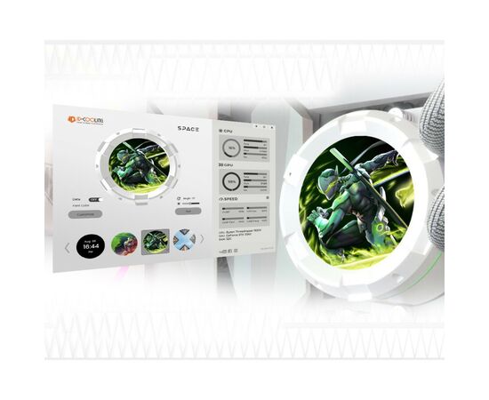 Система водяного охлаждения ID-Cooling SL240 WHITE, изображение 9 Система водяного охлаждения ID-Cooling SL240 WHITE, изображение 9