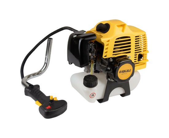 Тример садовий Sigma бензиновий 2.4кВт 43.0см, жорсткий вал U-ручка (5612601), зображення 2 Тример садовий Sigma бензиновий 2.4кВт 43.0см, жорсткий вал U-ручка (5612601), зображення 2