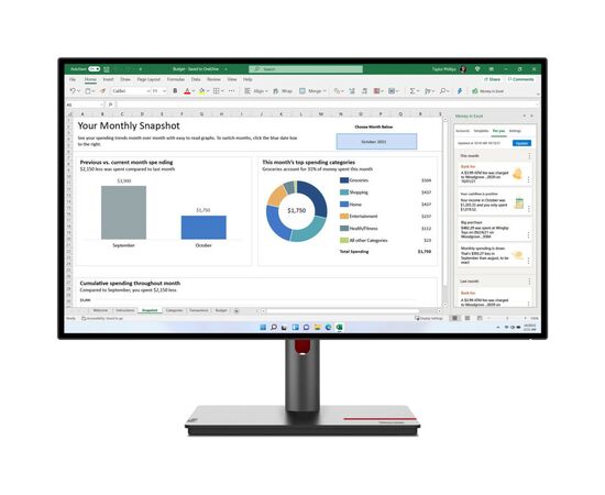 Монітор Lenovo T27h-30 (63A3ZAT1UA)