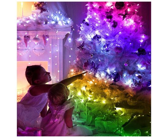 Гирлянда ColorWay Smart LED RGB WiFi+Bluetooth 10M 60LED IP65 (CW-GS-60L10UMC), изображение 11 Гирлянда ColorWay Smart LED RGB WiFi+Bluetooth 10M 60LED IP65 (CW-GS-60L10UMC), изображение 11