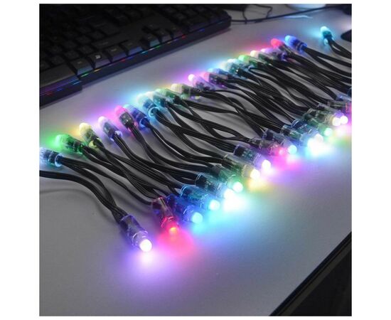 Гирлянда ColorWay Smart LED RGB WiFi+Bluetooth 10M 60LED IP65 (CW-GS-60L10UMC), изображение 4 Гирлянда ColorWay Smart LED RGB WiFi+Bluetooth 10M 60LED IP65 (CW-GS-60L10UMC), изображение 4