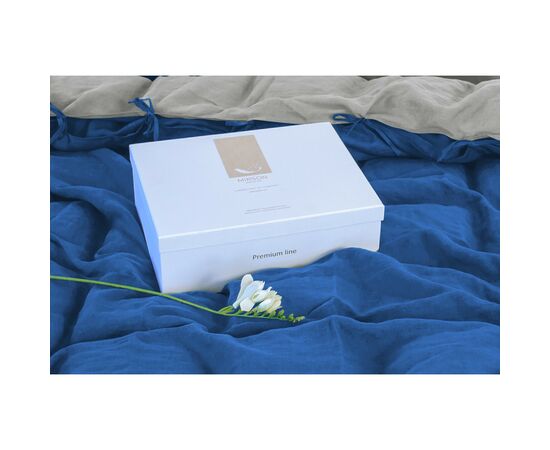 Постельное белье MirSon Лен Aquamarine 2х160х220 (2200005371589), изображение 4
